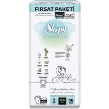 TeknoKapsül Bio Natural Bebek Bezi Fırsat Paketi 2 Beden 3-6 kg 48 Adet