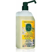 TeknoKapsül Pet Pompalı Limon Kolonya 1 Lt Kalıcı Ferahlık