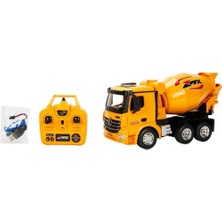 TeknoKapsül 5084 Iş Makinesi 1 18 Beton Mikseri Ff 9ch 3 7V USB 2 4 Ghz Sesli Işı