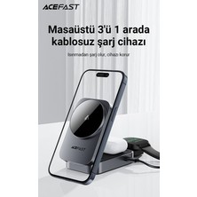 TeknoKapsül Kablosuz Masaüstü Hızlı Şarj Standı, 22.5W Çıkış