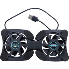 Leonpro Uydu Cihazları Için USB Girişli Soğutucu Fan 2 Fanlı Soğutucu Fan