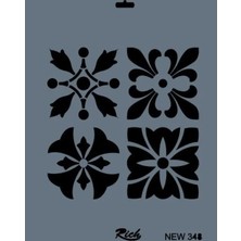 TeknoKapsül Rich New Seri N-348 Stencil 35X25 cm