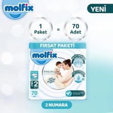 TeknoKapsül Premium Bebek Bezi Fırsat Paketi 2 Beden 3-6 kg 70 Adet