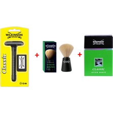 Wilkinson Tıraş Seti ( Classic Tıraş Makinesi 5 Adet Jilet Ile Birlikte, Tıraş Fırçası ve Kolonya)