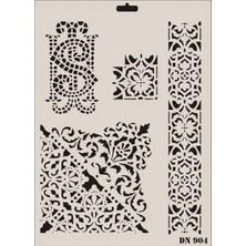 TeknoKapsül Rich Dantel Seri DN-904 Stencil 35X25 cm