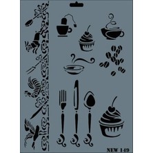 TeknoKapsül Rich New Seri N-149 Stencil 35X25 cm