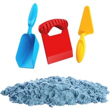 TeknoKapsül 03691 Aksesuarlı Mavi Kinetik Oyun Kumu 1000 gr