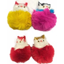 TeknoKapsül Catlife Göbekli Pofuduk Kedi Oyuncağı 10 cm
