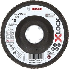 TeknoKapsül Bosch X-Lock Best For Metal 115MM 40KUM Flap