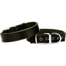 TeknoKapsül Köpek Tasması Softlu 3 cm x 65 cm Siyah