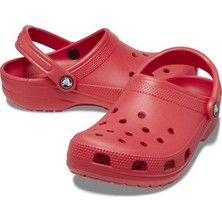TeknoKapsül Crocs Classic Unisex Terlik 10001-6WC 10001-6WC003 Kırmızı 45-46 Düz Topuklu Hafif ve Rahat