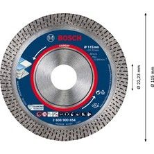 TeknoKapsül Elmas Kesme Diski, 115 x 22,23 x 1,4 Mm, Yüksek Kesim