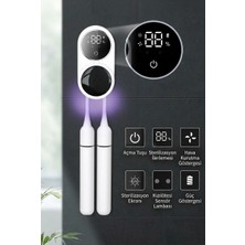 MMctech Diş Fırçası Sterilizatörü, Taşınabilir Uv Diş Fırçası Dezenfeksiyon Kutusu, LED Çift Diş Fırçası, Otomatik Sensör Şalterli, Duvara Monte, Diş Fırçası Başlıklarının Dezenfeksiyonu Için Şarj Edilebilir
