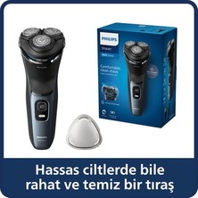 TeknoKapsül Islak & Kuru Tıraş Makinesi, 5 Yönde Dönen Başlıklarla Hassas Düzeltme