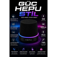 Blackbird Game Center Hepu HP-MS01G Siyah Manyetik Telefon Tutuculu Kablosuz Bluetooth Hoparlör Tws Destekli