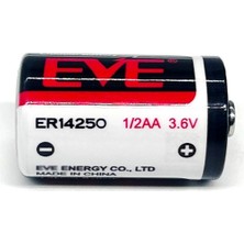 TeknoKapsül Eve ER14250 1/2AA Size 3.6V 1200 Mah Şarjsız Li-Socl2 Lithium Pil