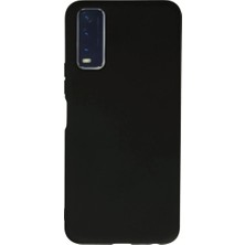 TeknoKapsül Vivo Y11S Kılıf Nano Içi Kadife Silikon - Siyah