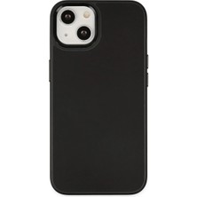 TeknoKapsül Apple iPhone 14 Plus Kılıf Asya Deri Silikon - Siyah