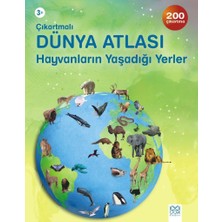 TeknoKapsül Çıkartmalı Dünya Atlası / Hayvanların Yaşadığı Yerler