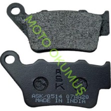 Okumus Motorcycle Spare Parts Accessories ASK Arka Disk Balata Bajaj Pulsar NS 200 / RS 200 Fren Balatası