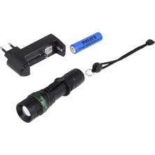 TeknoKapsül Ps-25 Cree Q5 Power LED Zoomlu Şarjlı El Feneri