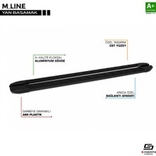 S-Dizayn Drs Tuning Caddy Uyumlu 3 M-Line Siyah Yan Basamak 193 cm 2004-2020 Seri 9DB01E