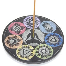 TeknoKapsül Obsidian Taşı 7 Çakra (Chakra) Tasarımı Tütsülük KSK2214