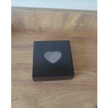 Rass 12*12*4cm 3ADET Asetat Pencereli E-Ticaret Hediye Kutusu Siyah