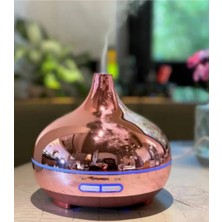 TeknoKapsül Hava Nemlendirici Parlak Gold Aromatik Oda Kokusu 550 ml Kahve Aroma Difüzörü Buhar Nemlendırıcı