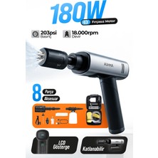 Auhma Acr-09 180W Fırçasız Şarjlı Basınçlı Yıkama Makinesi – Katlanabilir Kablosuz Oto Yıkama Tabancası 203 Psı 18.000 Mah