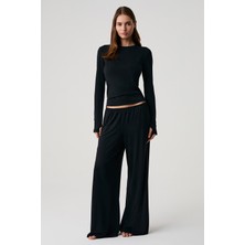 Penye Mood Dökümlü Rahat Kesim Pijama Takım