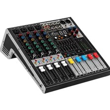 TeknoKapsül König Kx-4 4 Kanal 2 Aux Giriş USB - Mp3 - Bt 99 Dsp 2x7 Band Eq Deck Mikser
