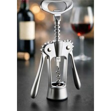 Elfnur Metal Professional Tirbuşon Konserve Mantar Kapağı Açacağı