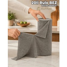 Elfnur 20 Yaprak Çek Kopar Uzun Ömürlü Mikrofiber Temizlik Bezi