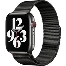 TeknoKapsül Newface Apple Watch 38MM Metal Mıknatıslı Kordon - Siyah