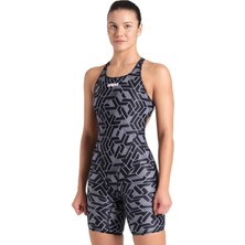 Arena Printed Full Body Kadın Siyah Yüzücü Mayosu 007909500
