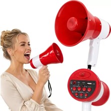 TeknoKapsül Magicvoice 619U 50 Watt Şarj Edilebilir El Megafonu Bluetooth ve Ses Kayıt Destekli