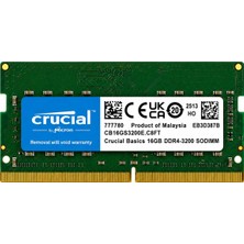 Crucial Micron 16GB Ddr4 3200MHZ CL22 Sodımm Laptop/notebook Ram CB16GS3200E