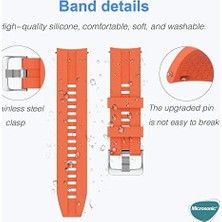TeknoKapsül Galaxy Watch 5 44MM Kordon, Silicone Rapidbands Siyah