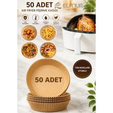 Elfnur Pişirme Kağıdı Airfryer Xl Airfryer Yağlı Kağıt Tüm Markalara Uyumlu 50 Adet