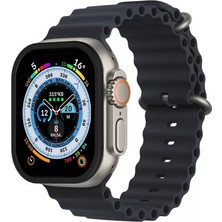 TeknoKapsül Newface Apple Watch Ultra 49MM Alüminyum Kasa Cam Ekran Koruyucu - Siyah