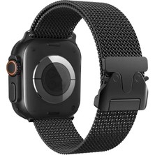 TeknoKapsül Newface Apple Watch 42MM Milano Metal Kordon - Siyah