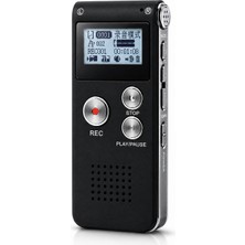 Beemen 8 GB Dijital Ses Kayıt Cihazı Vor Sesle Aktive Kayıt Mp3 Çalar Harici Mikrofon