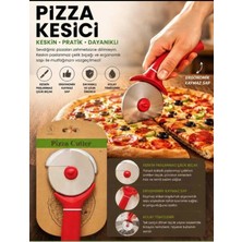 Elfnur 1 Adet Çelik Pizza Hamur Mantı Börek Kesme Ruleti | Pratik Pizza Kesici Dilimleyici Rulet