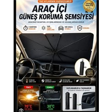 Elfnur Tüm Araclar Için Cam Guneşlik Şemsiye Katlabilir Oto Şemsiyesi 75×140 cm
