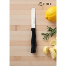 Elfnur Solingen 22CM Micro Tırtıklı Sebze Meyve Doğrama Bıçağı