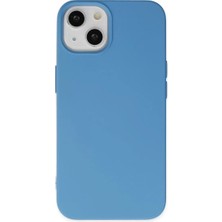 TeknoKapsül Newface Apple Iphone 14 Plus Kılıf Nano Içi Kadife Silikon - Mavi