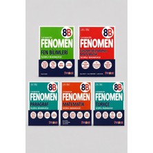Fenomen Yayıncılık Fenomen 8.sınıf 8b Fen + 8b Geometri + 8b Paragraf + 8b Matematik + 8b Türkçe ( 5 Kitap Set )