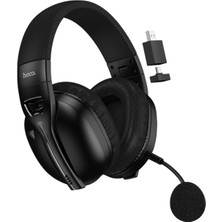 Hoco. W114 Magic Four-Mode Bt 5.4 2.4g Kablosuz ve 3.5mm Kablolu Gaming Kulaklık - Siyah