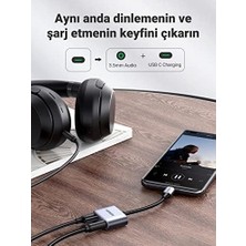 TeknoKapsül USB C - 3.5mm Kulaklık Jakı Ses Adaptörü ve Şarj Cihazı Dac Tip C - Aux Kulaklık Ayırıcı iPad Pro 2021/2020, iPad Air 4, iPad Mini 6, Galaxy S21 Ultra S20 Fe NOTE20 Tab S7+ ile Uyumlu